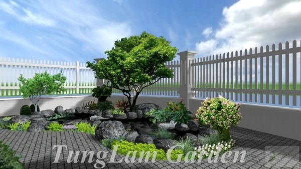 Thiết kế thi công sân vườn biệt thự - Công Ty CP Kiến Trúc Cảnh Quan Sinh Thái Tùng Lâm